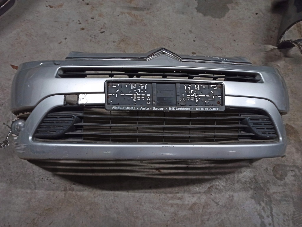 фото №1, Citroen c4 grand picasso бампер передний серебристый