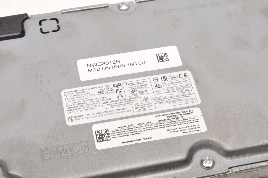 фото №6, Ford fiesta mk8 блок управления модуль навигации h1bt-14g371-aha