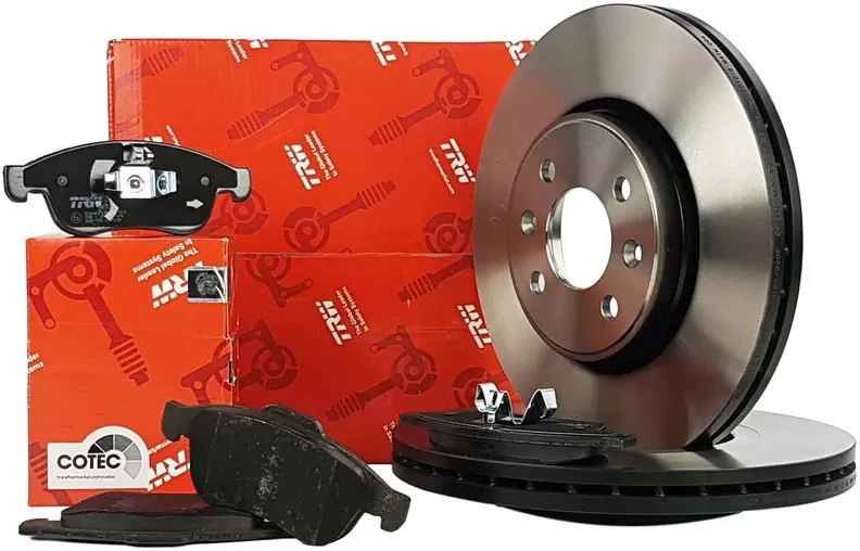 фото №1, Trw гальмівні диски+ гальмівні колодки перед dacia dokker 280mm