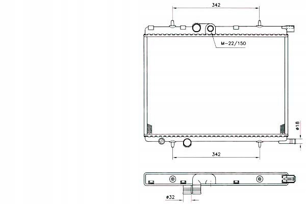 фото №1, Nrf радиатор peugeot wody 206 nrf