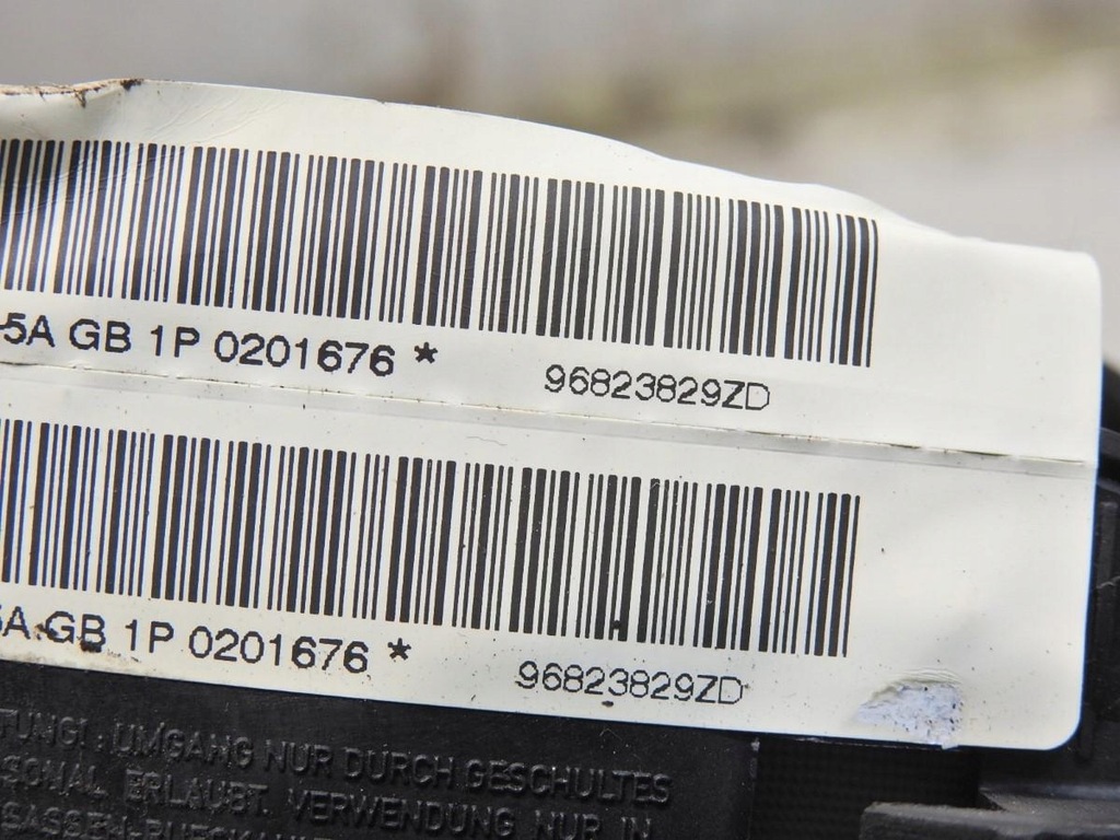 фото №6, Подушка подушка безопасности пассажира citroen c4 i 96823829zd