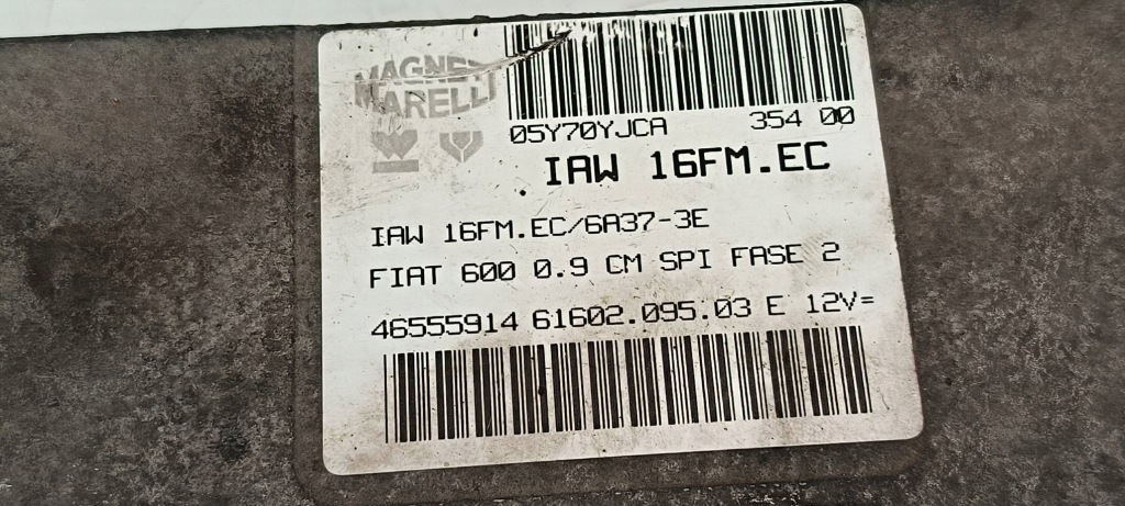 фото №3, Бортовой компьютер iaw16fmec fiat seicento
