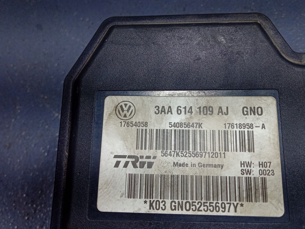 фото №6, Vw passat b7 2.0 tdi блок керування насос abs 3aa614109aj