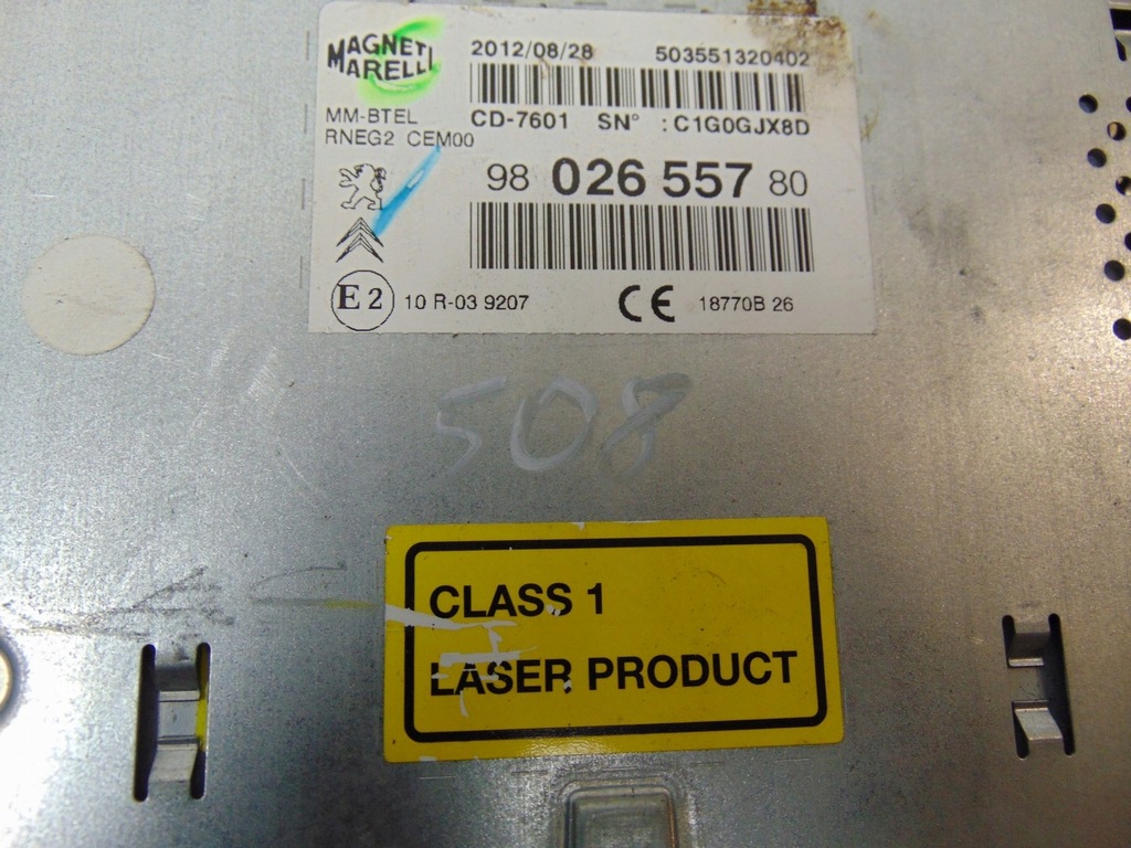 фото №12, Навигация navi считыватель peugeot 508 1 9802655780