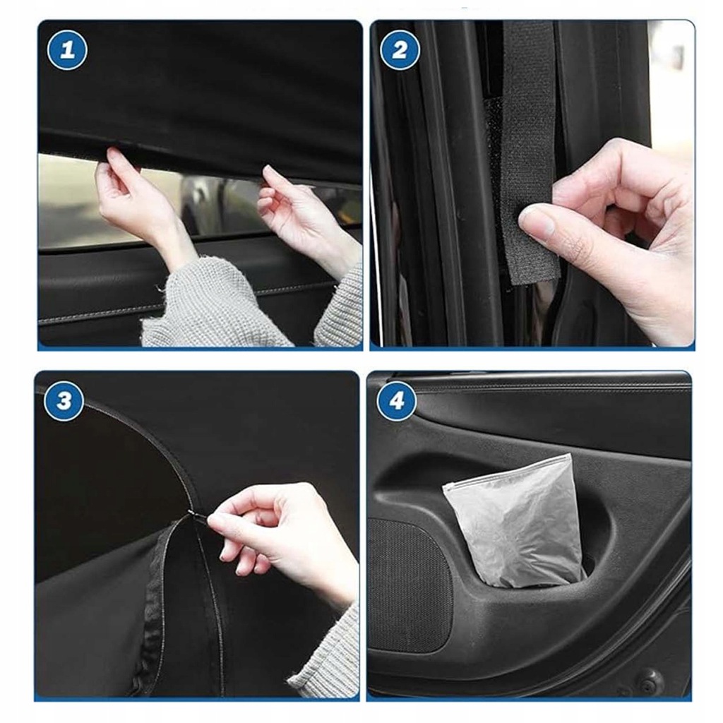 фото №8, Защита солнцезащитная moskitiera na стекло дверь do автомобиля dla dzieci