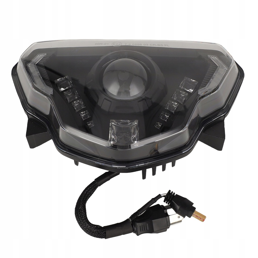 фото №10, Фара led motocyklowy передня wysoka джгут ближнє світло drl модуль лампи