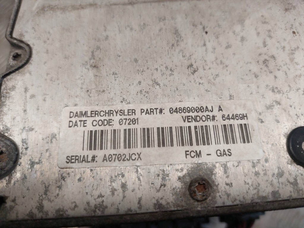 фото №10, Набір стартовий cgrysler grand voyager iv 2.4 16v 04745860 04869000aj