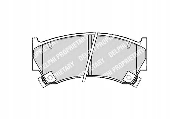 фото №1, Delphi тормозные колодки тормозные nissan almera i sentra v 1