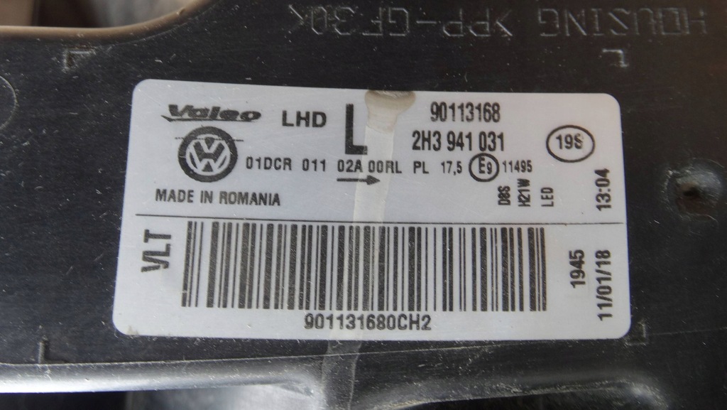 фото №11, Лампа лівий перед 2h3941031 vw amarok lift bi-xenon led