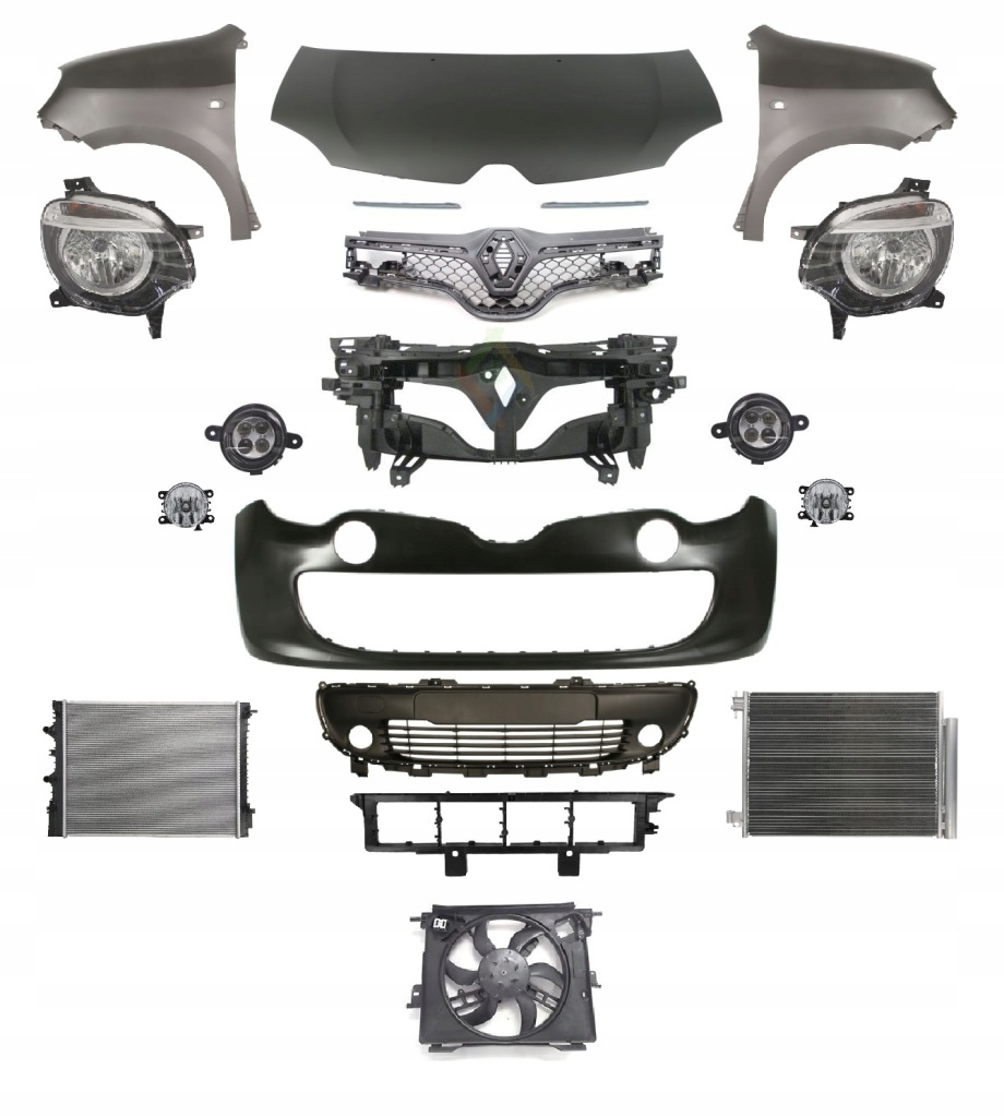 фото №1, Renault twingo 14- перед фара капот pas