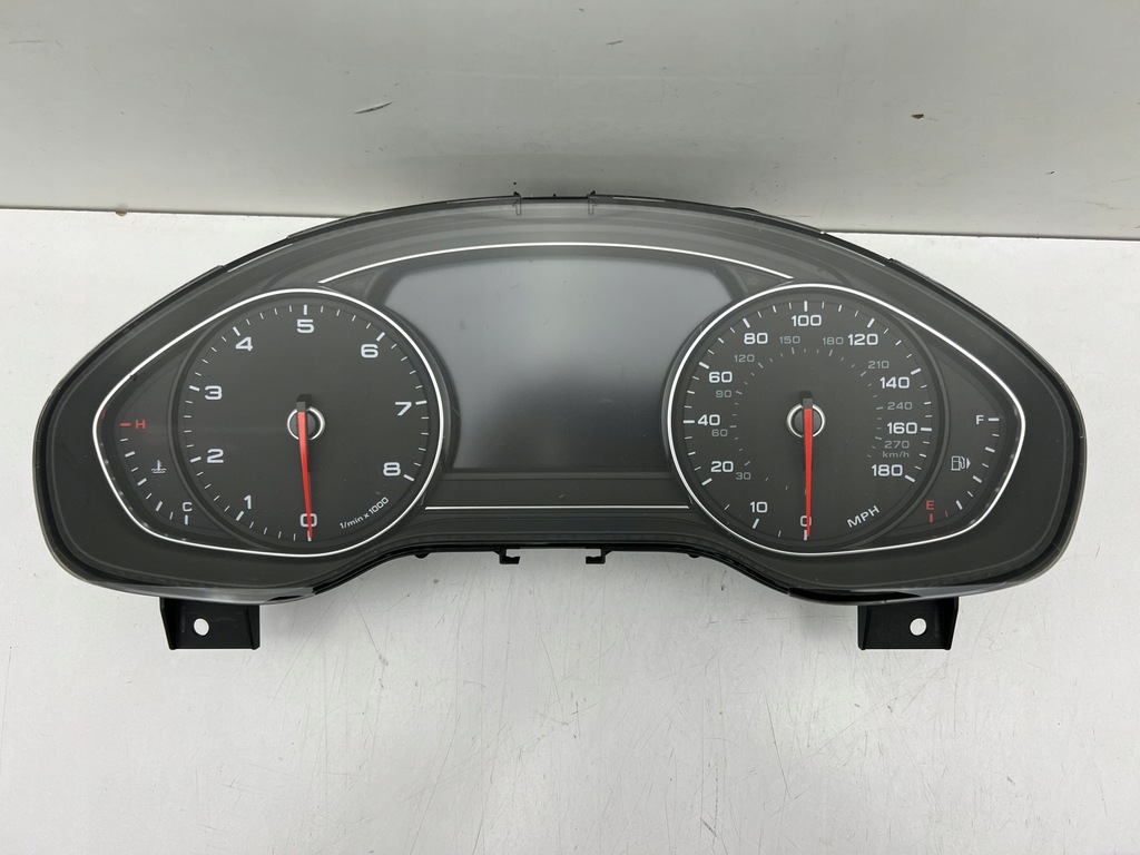 фото №1, Audi a8 d4 прилади приладова панель лічильник швидкості екран 09-