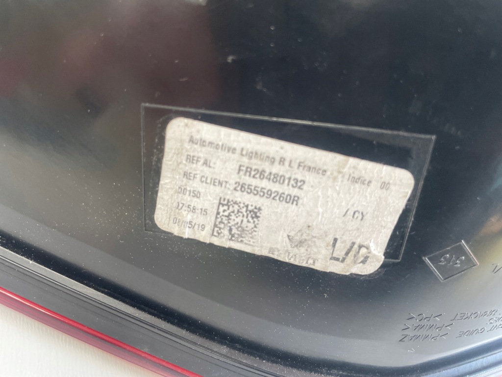 фото №9, Лампа задняя задняя правая левая renault talisman kombi 265559260r 265505075r