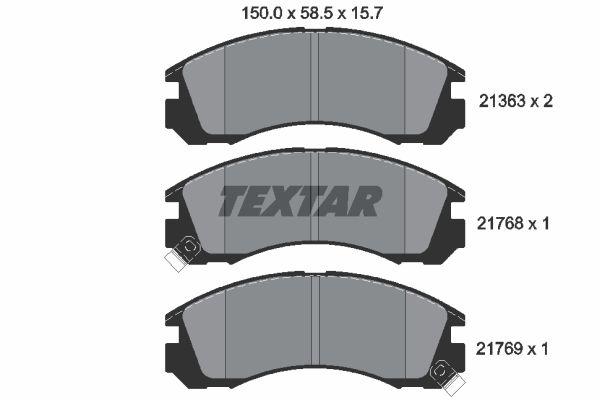 Тормозные колодки textar перед mitsubishi galant Цена