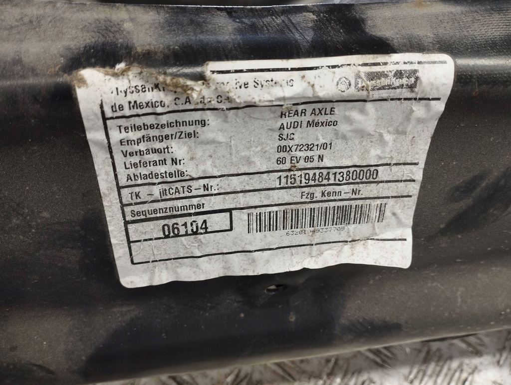 фото №12, Audi q5 sq5 2020 балка задние