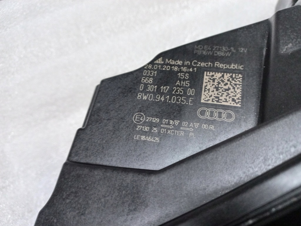 фото №9, Audi a4 s4 b9 8w lift лампа левая full led matrix 8w0941035e