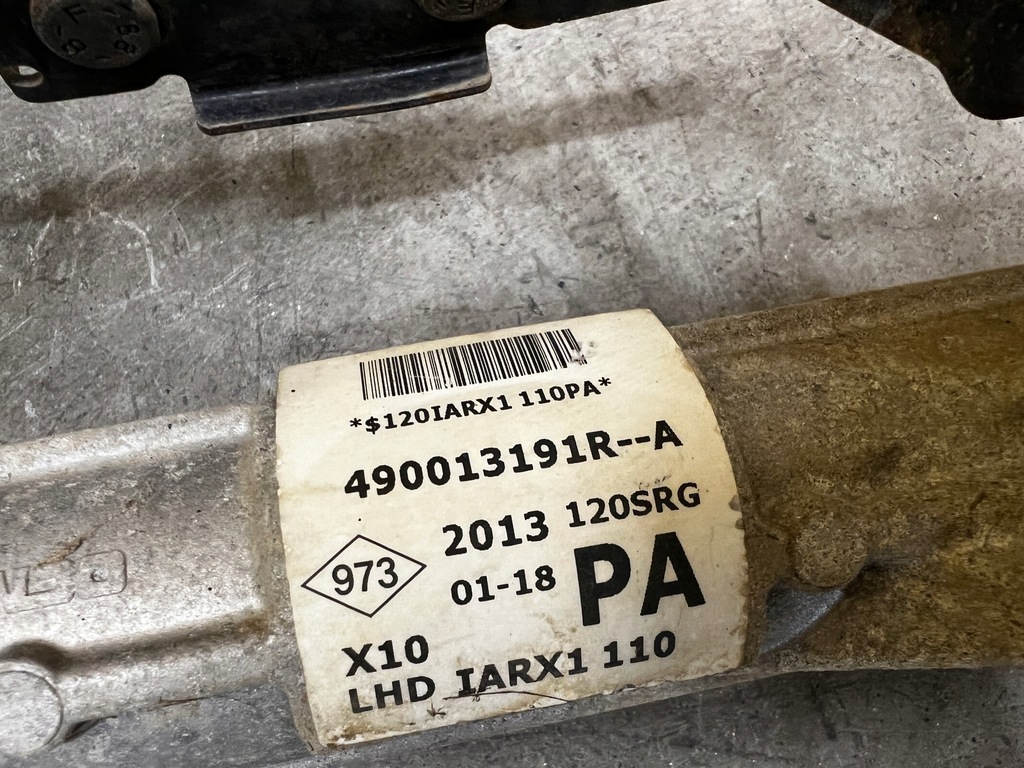 фото №7, Комплект трансмиссия рулевая рулевая рейка renault zoe i z.e.