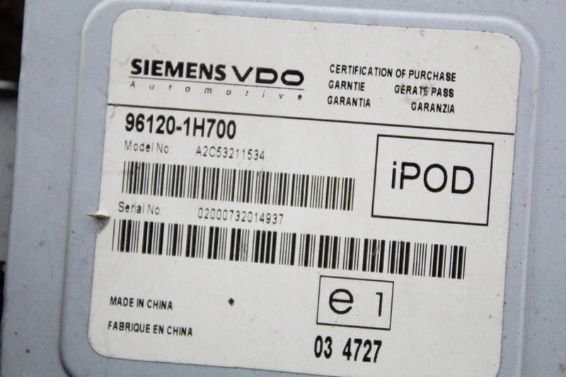 фото №6, Блок управления модуль usb 96120-1h700 kia ceed 1 i 07-10