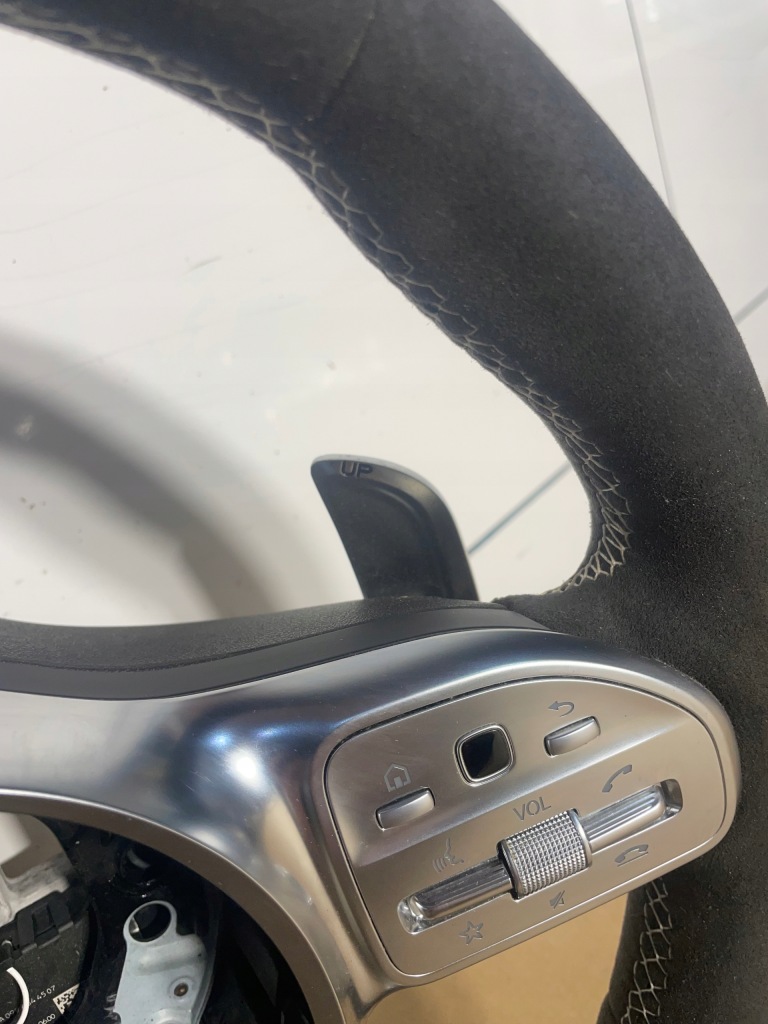 фото №10, Mercedes w222 w205 w257 w213 w177 воздуховод amg alcantara лепестки переключения 63 amg