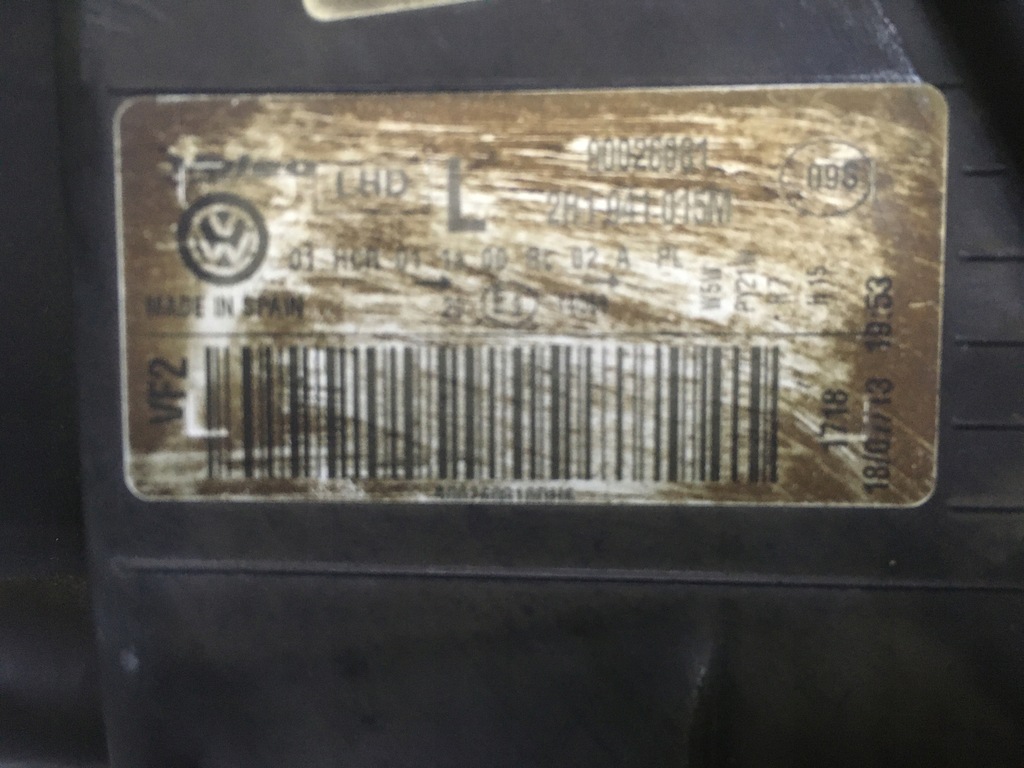 фото №9, Лампа левая vw amarok 2h 2009-2016 rok