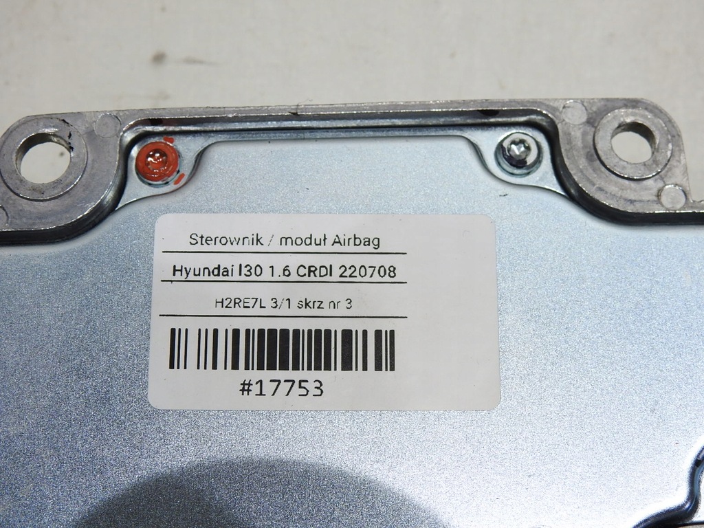 фото №8, Датчик air bag подушка безопасности hyundai i30 i 95910-2l130