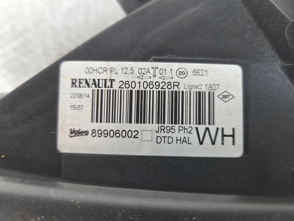 фото №11, Renault scenic iii lift лампа правая линза 260106928r