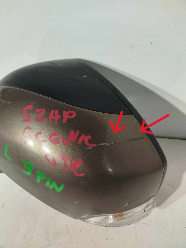 фото №4, Дзеркало ліва зовнішнє renault scenic iii 9-16 9 pin szhp