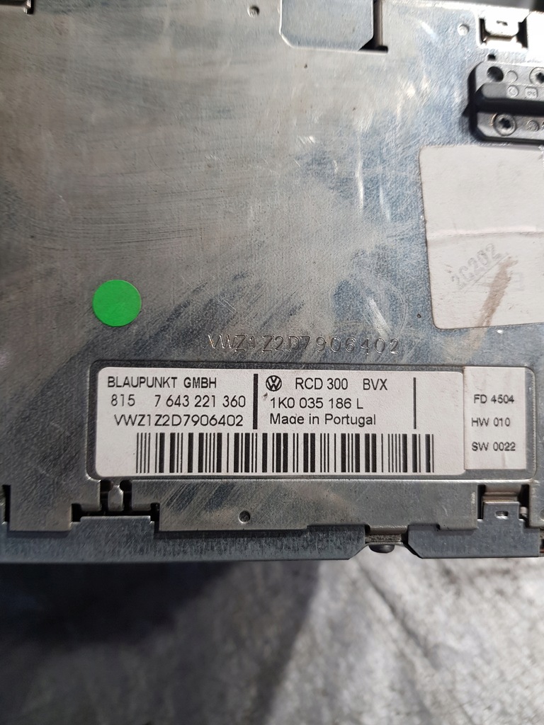 фото №7, Vw touran i радіо 1k0035186l