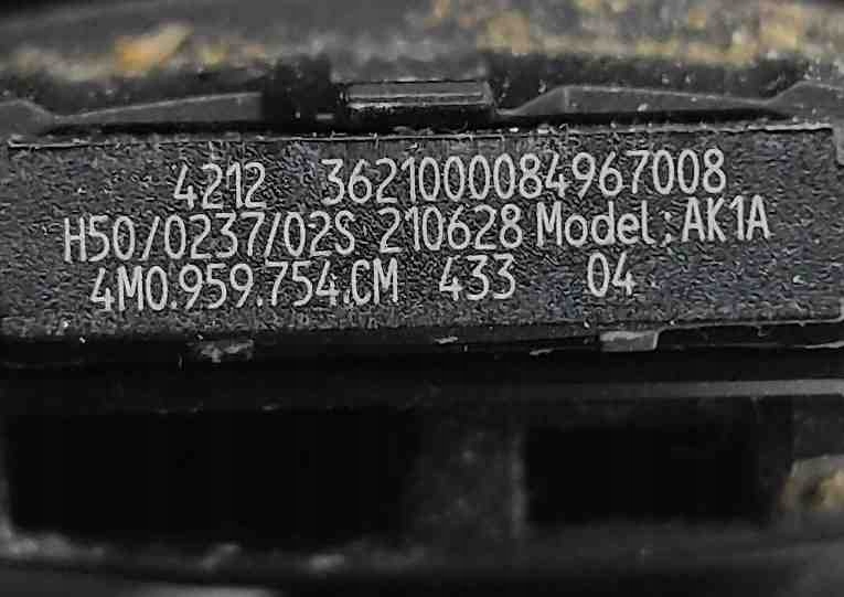 фото №7, Ключ audi a5 sportback f5a 4m0959754cm 28257540 2.0l 185kw 2018