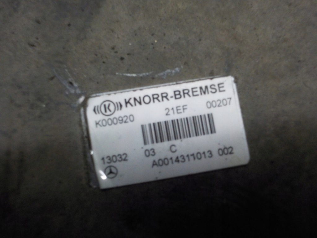 Actros mp4 клапан модулятор ebs a0014311013 Цена
