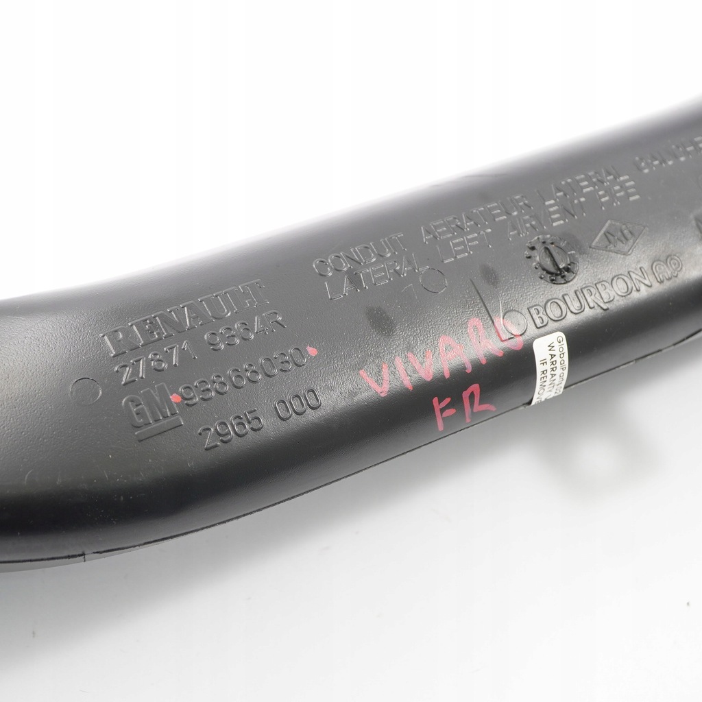 фото №12, Opel vivaro b renault trafic канал труба шланг вентиляции левый 93868030