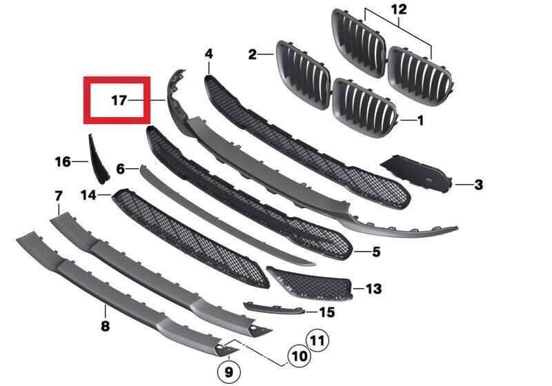 фото №5, Оригінальні bmw x1 e84 x1 16d 16i 18dx 18i 20d trim air повітропровід передня частина