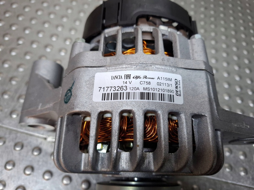 Генератор denso 71773263 fiat grande punto 1.9 jtd lancia alfa оригинальный номер 12v 120a с Разборки