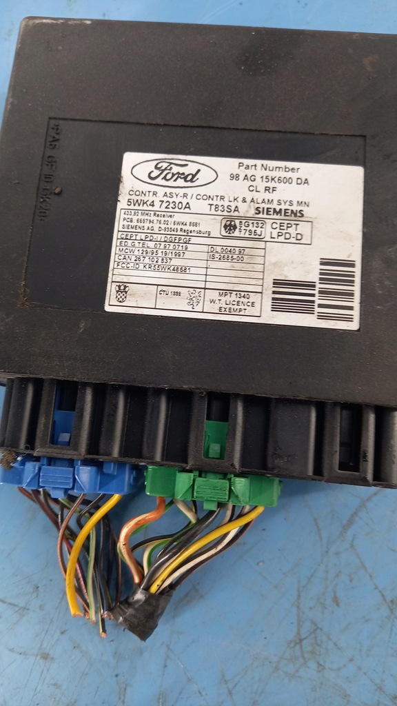 фото №2, Модуль комфорту ford focus 98r hb 1.8b
