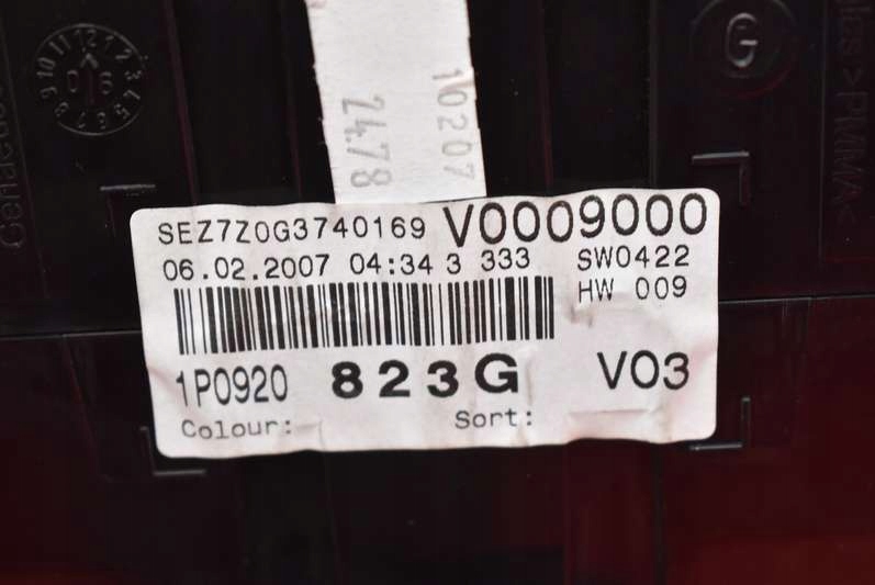 фото №7, Лічильник прилади eu 1p0920823g seat leon 2 ii 1.9 tdi 105 km 05-09