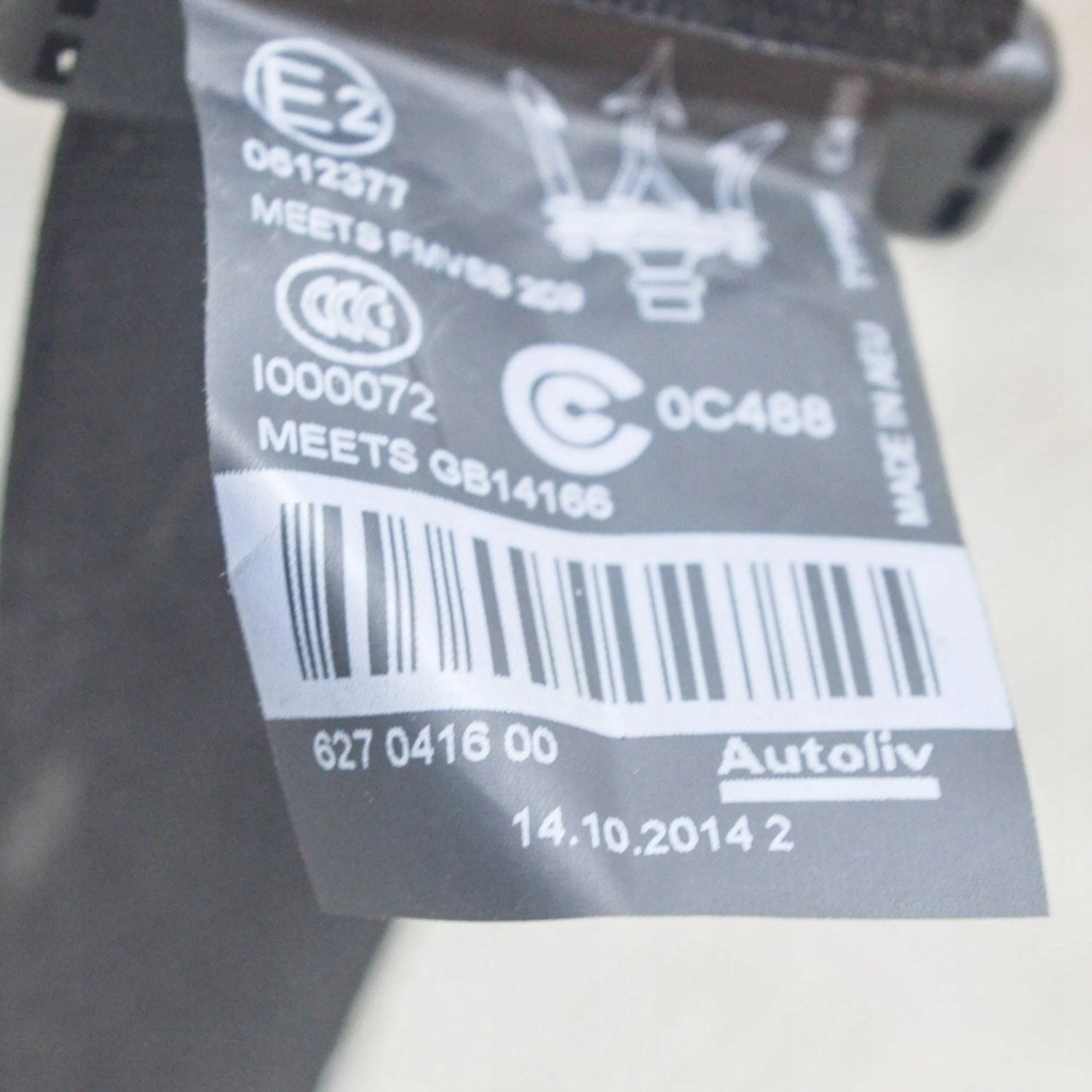 фото №6, Maserati ghibli 2015 левая сторона pas безопасности сиденье заднего