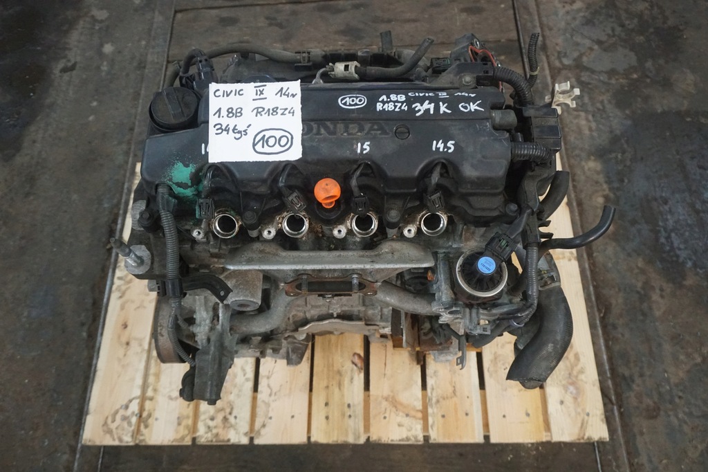 фото №1, Honda civic ix 2014 r18z4 1.8b двигатель 34tys
