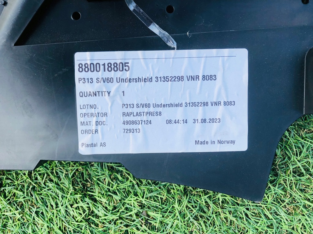 фото №11, Volvo s60 v60 ii 2013-18 захист плита pod бампер перед