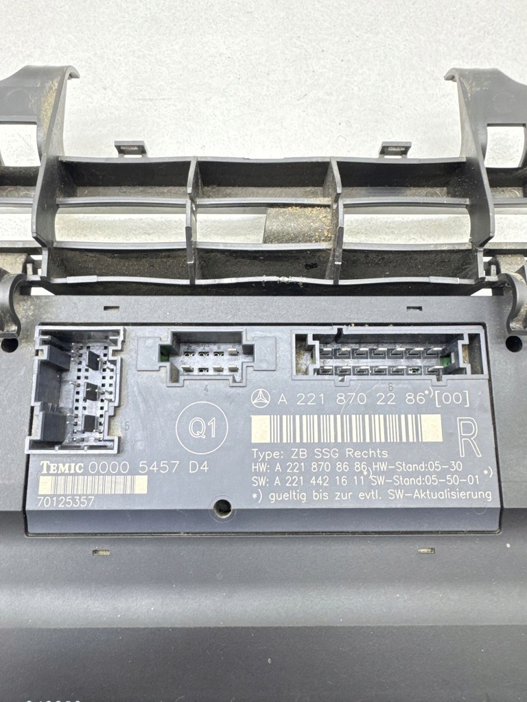 фото №8, Mercedes-benz s w221 2006 модуль / блок управления сиденье