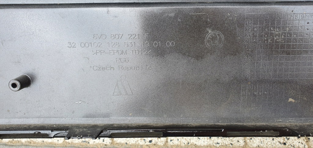 фото №9, Skoda fabia 3 iii 6v бампер перед передний lift 18