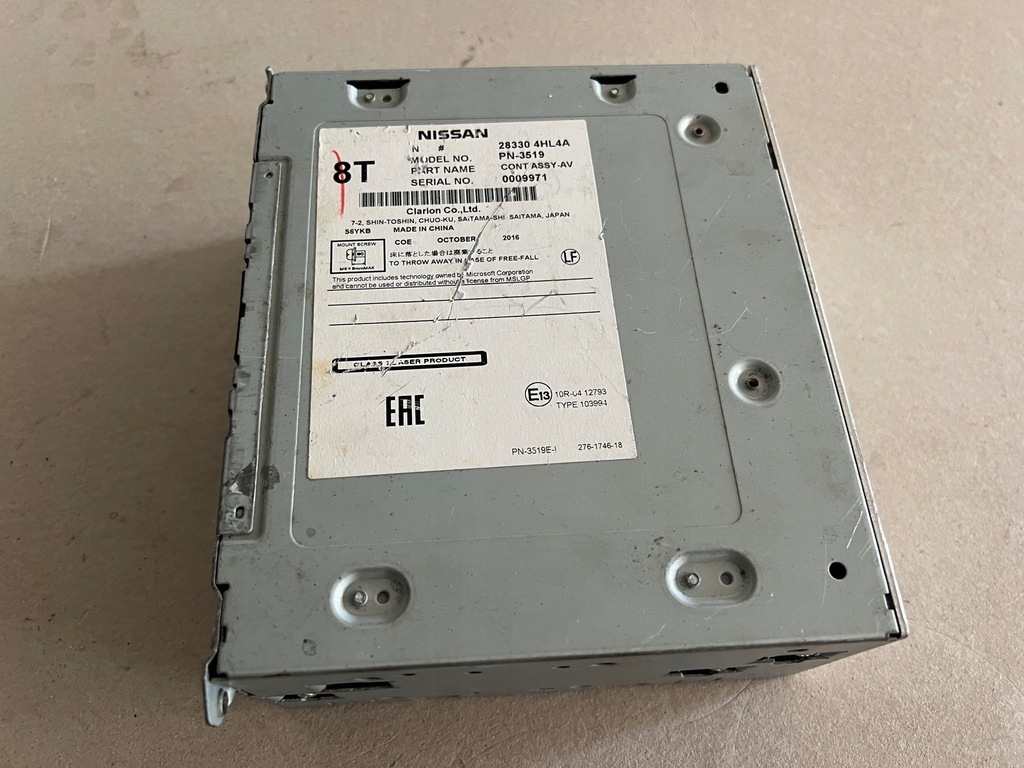 фото №1, Infiniti q60s 3.0 17 радиопроигрыватель радио navi 283304hl4a