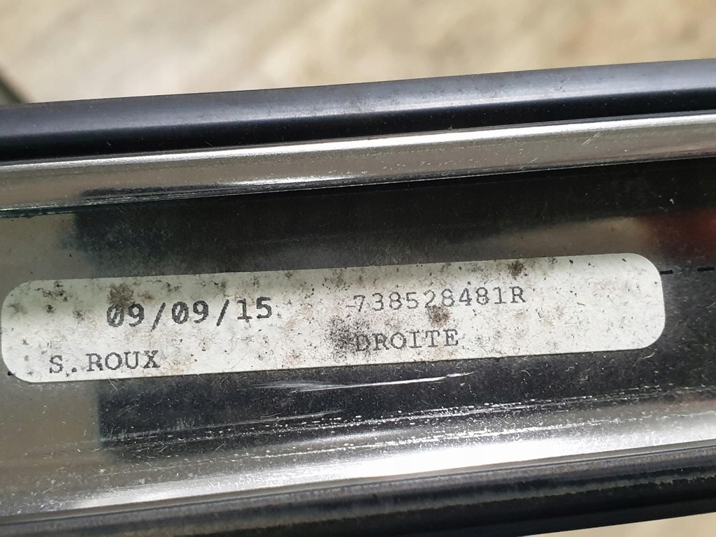 фото №5, Молдинг хром крыша правая renault espace v 2015-