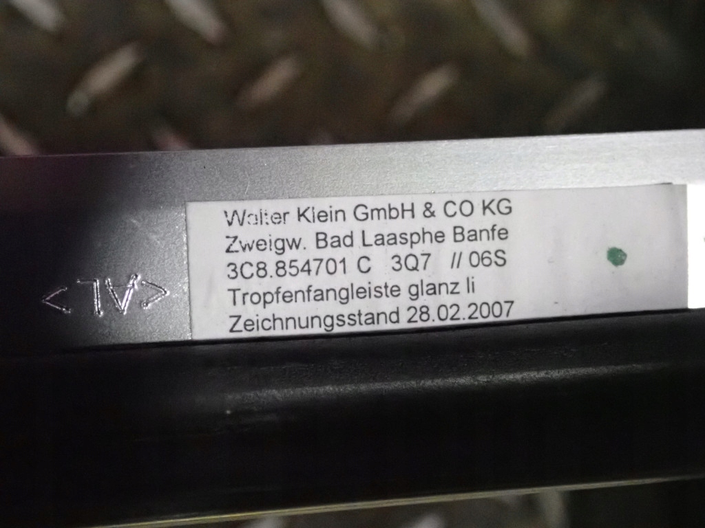 фото №5, Vw passat cc 12- lift fl молдинг дахова ліва відбивач wody лівий 3c8854701c