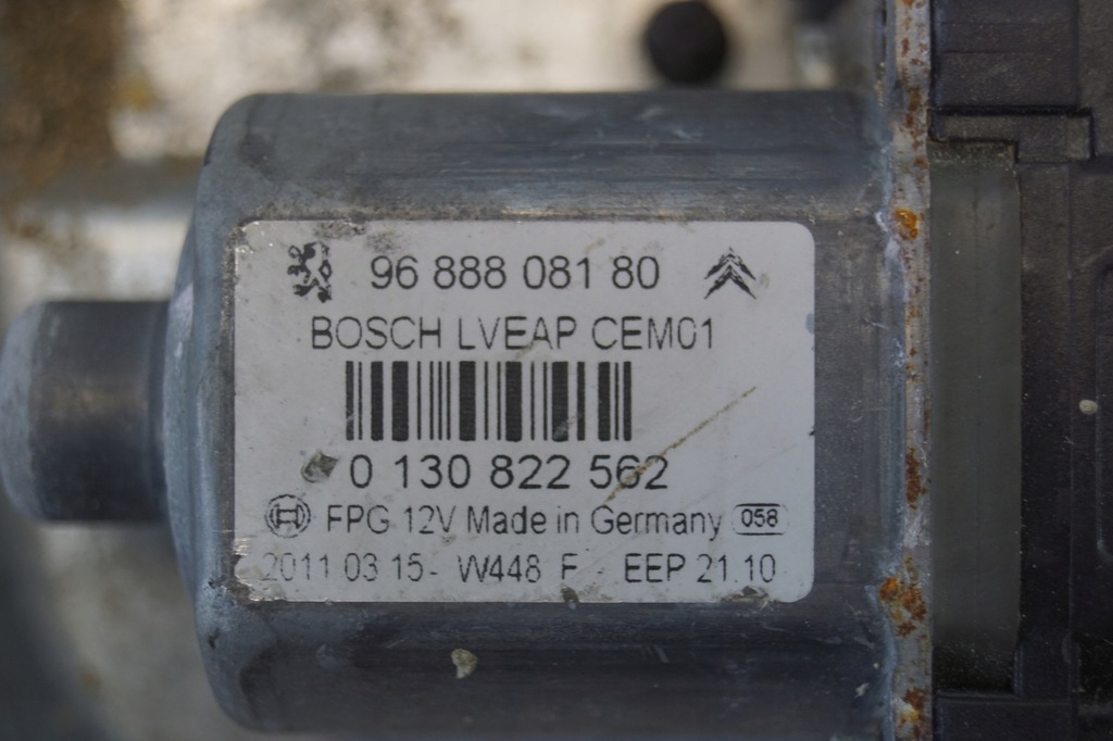 фото №10, Механизм стекло правый перед peugeot 508 i