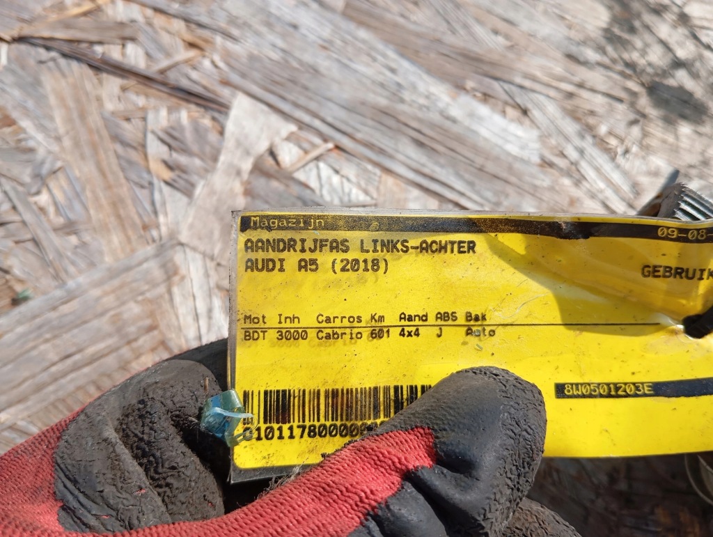 фото №4, Приводной вал задняя задняя audi a4 b9 a5 ii 8w0 3.0