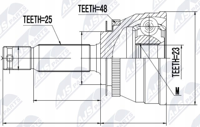 фото №2, Nty npz-hy-503 набор шарнир, wał приводной