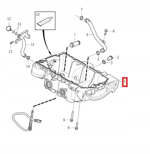 фото №1, Піддон масляна volvo v40 ii 16-19r v60 ii 19-21r
