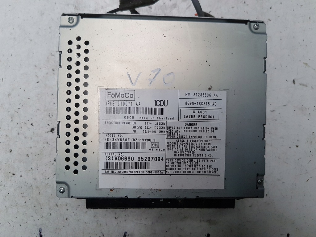 фото №2, Volvo v70 3 iii 07-13r считыватель радио радио