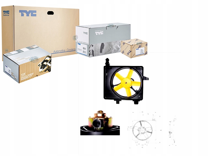 фото №1, Tyc 810-0031 вентилятор, охолодження двигуна