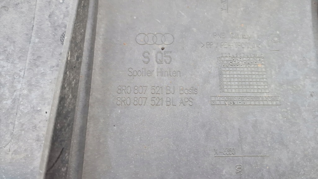 фото №8, Спойлер накладка накладка бампера audi q5 sq5 8r 8r0807521bl 8r0807819m