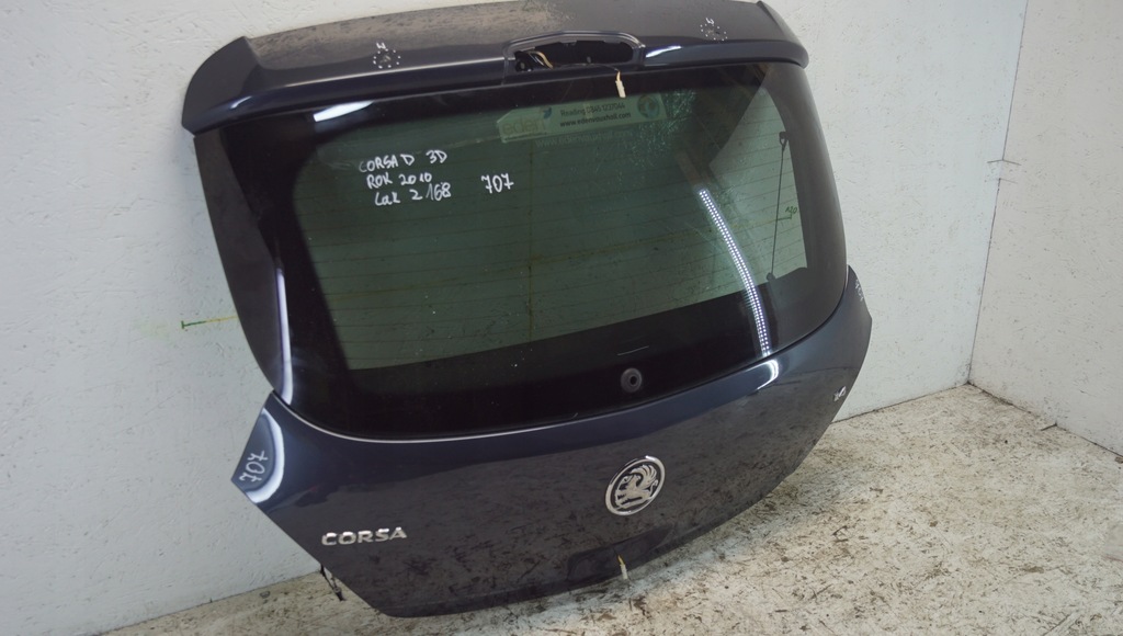 фото №11, Opel corsa d крышка багажника задняя код лакокрасочного покрытия z168 3d